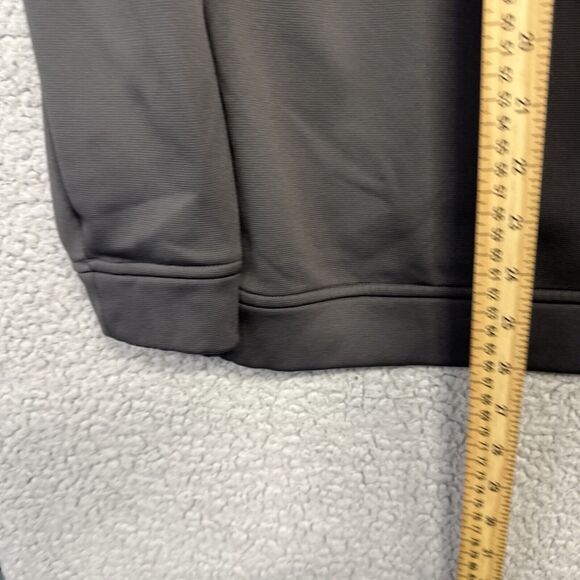 Men’s Under Armour Hooded Sweatshirt-Loose Fit Large Coldgear Gray/Red - Picture 7 of 8